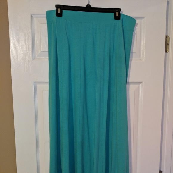 Cato Aqua Green Maxi Skirt - Picture 1 of 6